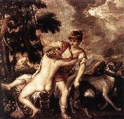 Venus and Adonis  R TIZIANO Vecellio